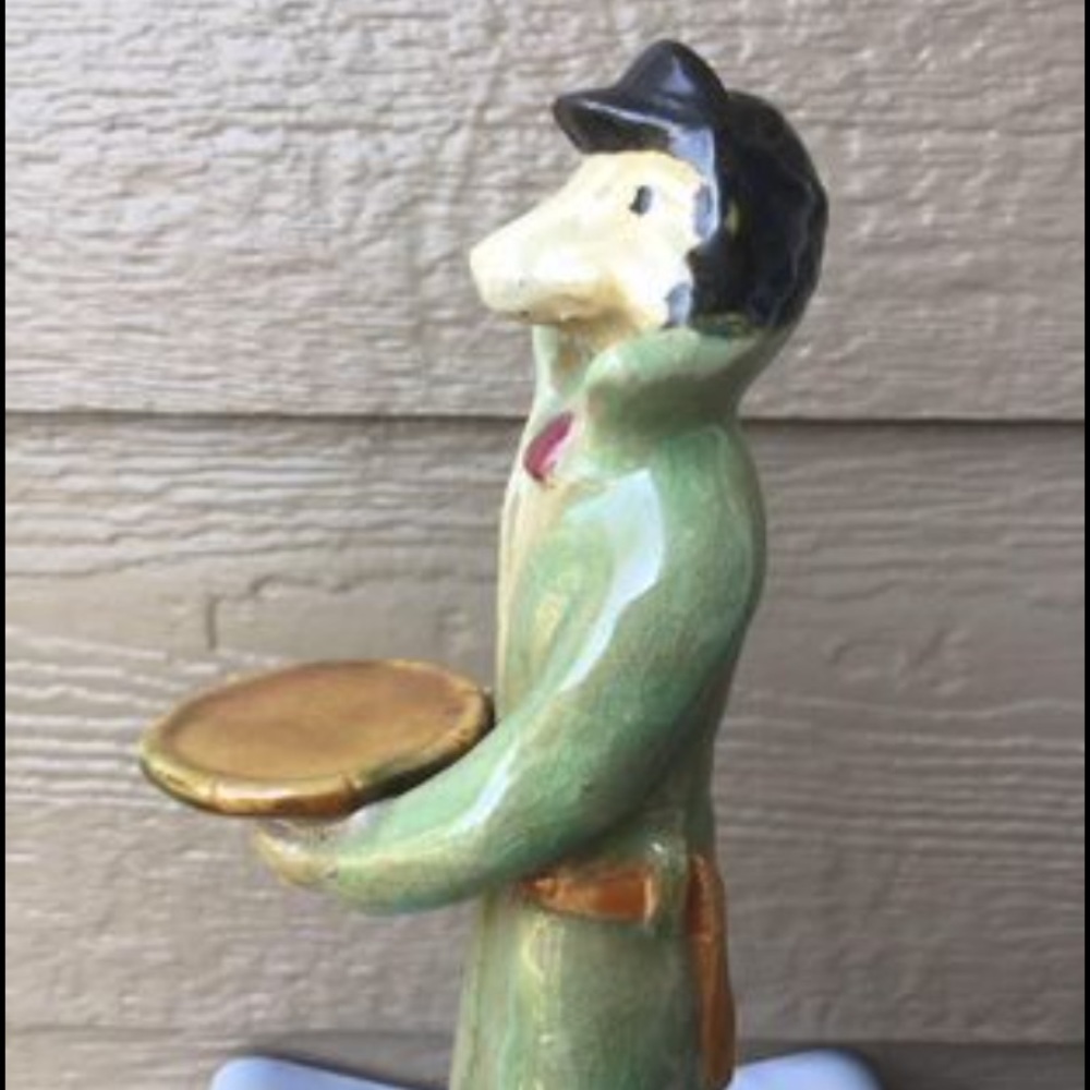 Porcelain Vintage Figurine One Beautiful Dog Butlers Strasbourg Unique - Picture 5 of 10